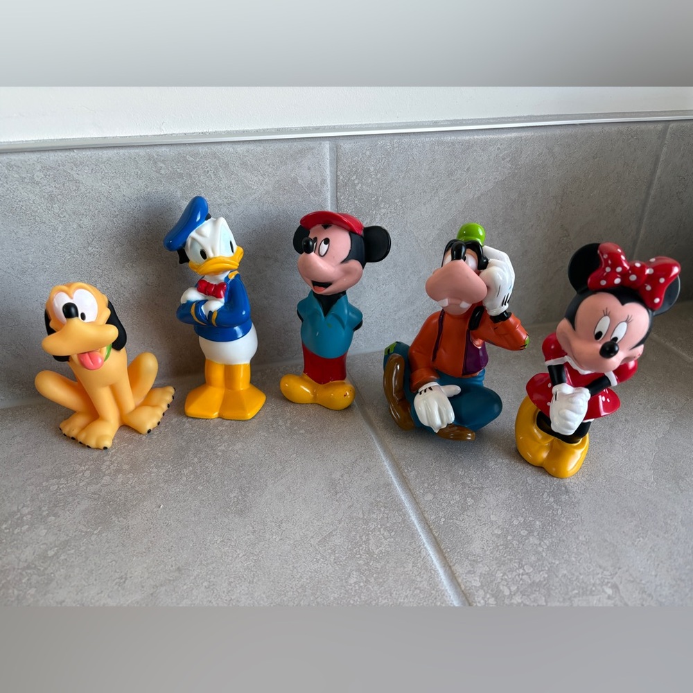 Mickey and Friends Bath Toys Figures